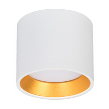 MasterLED Felületre szerelhető LED GOLDA halogén mennyezeti lámpa GX53 kerek csöves fehér - arany világítás