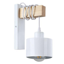 MasterLED Lampa Ścienna Wisząca Kinkiet Spot E27 Biały Brązowy Elza Masterled világítás