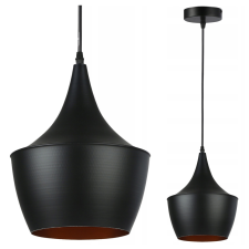 MasterLED Lampa Sufitowa Oprawa Wisząca Zwis E27 Czarna Złota Karo Masterled világítás