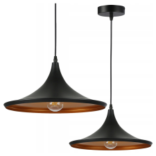 MasterLED Lampa Sufitowa Oprawa Wisząca Zwis E27 Czarna Złota Mezo Masterled világítás