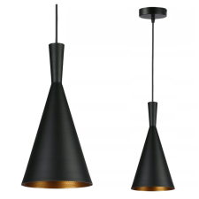 MasterLED Lampa Sufitowa Oprawa Wisząca Zwis E27 Czarna Złota Pinio Masterled világítás