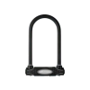 MasterLock U lakat edzett acél kengyellel, 4 db kulccsal, fekete tartókonzollal, 210x110x13 mm