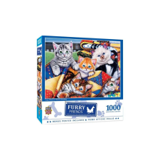 MasterPieces 1000 db-os puzzle - Furry Friends - Cozy Cats (72181) puzzle, kirakós
