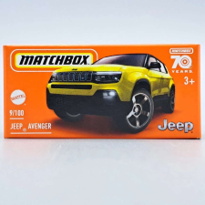 Matchbox Jeep Avenger Matchbox 1:64 sárga makett