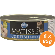 Matisse konzerv Mousse Tőkehal 6x85g macskaeledel