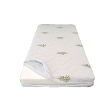  Matrachuzat 180x200x25, Aloe Vera, steppelt, mosható, levehető, 4 oldalas cipzárral lakástextília