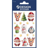  Matrica, 1 ív, 76x120 mm, AVERY ZWECKFORM, "Z-Design No.54478", karácsonyi figurák