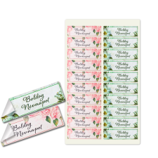  Matrica - Boldog névnapot virágos matrica 20db/lap dekorációs kellék