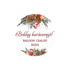 Matrica - Egyedi szöveggel ellátott, személyre szabott, karácsonyi matrica matrica