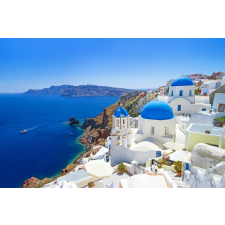  Matrica tapéta Santorini, 200 x 150 cm tapéta, díszléc és más dekoráció