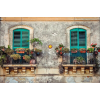  Matrica tapéta Vintage erkélyek, 250 x 200 cm
