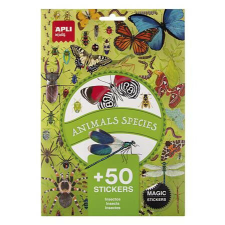 Matrica, újra felhasználható, 50 db, APLI Kids "Stickers", rovarok matrica