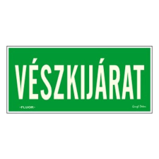 Matrica Vészkijárat zöld "F" információs címke