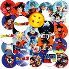 MATRICÁK NOTEBOOK KARAKTER MATRICA KÖR ANIME ANIME SÁRKÁNY LABDA MINTÁK 23EL matrica