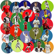 MATRICÁK NOTEBOOK MATRICA KARAKTER KÖR RONALDO CR7 LABDA TERVEK 23EL matrica