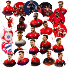  MATRICÁK NOTEBOOK MATRICÁK KARAKTER KÖR MÜNCHENI LABDA MINTÁK 23EL matrica