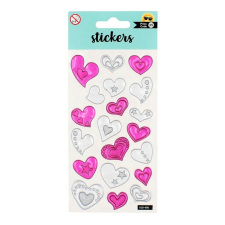 Matricakészlet Pattern hearts 20 db matrica