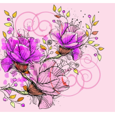  Matricás tapéta Absztrakt virágos5, 250 x 150 cm tapéta, díszléc és más dekoráció