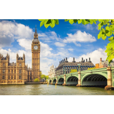  Matricás tapéta Big Ben tavasszal, 200 x 150 cm tapéta, díszléc és más dekoráció