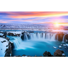  Matricás tapéta Cascada48 Vízesés napkeltekor, 250 x 200 cm tapéta, díszléc és más dekoráció