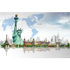  Matricás tapéta Monuments - Szabadság-szobor, 200 x 150 cm tapéta, díszléc és más dekoráció