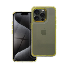 Matrix Apple iPhone 13 Pro hátlap tok kameravédő peremmel, sárga tok és táska