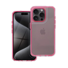 Matrix Apple iPhone 15 Pro hátlap tok kameravédő peremmel rózsaszín tok és táska