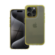 Matrix Apple iPhone 15 Pro hátlap tok kameravédő peremmel, sárga (5903396324246) tok és táska