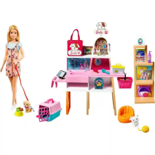 Mattel Barbie állatbolt játékszett babával, kiskutyával és kiscicával barbie baba