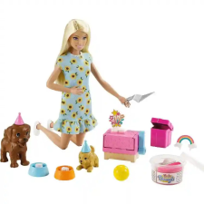 Mattel Barbie baba kutyás szülinapi bulija gyurmával barbie baba