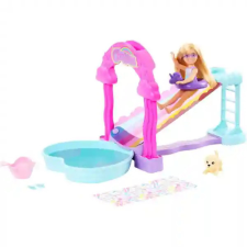 Mattel Barbie Chelsea baba medencével és csúszdával barbie baba