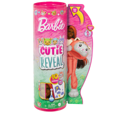 Mattel Barbie Cutie Reveal meglepetés baba - Cica - Panda (6. sorozat) barbie baba