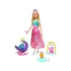 Mattel : Barbie Dreamtopia: Sárkány óvoda szőke hajú hercegnővel - Baba