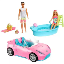 Mattel Barbie és Ken babák tengerparti nyaraláson kabrióval barbie baba