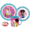 Mattel Barbie étkészlet, micro műanyag szett 350 ml-es bögrével