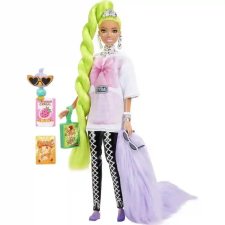Mattel Barbie Extra extravagáns baba neonzöld hajjal barbie baba