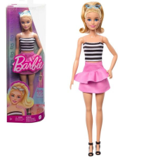 Mattel Barbie Fashionista baba csíkos topban - 65. évfordulós baba barbie baba