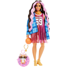 Mattel Barbie Fashionistas Extravagáns barna hajú baba kutyával barbie baba