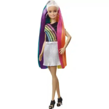 Mattel Barbie fodrász baba szivárványos, csillámos hajjal barbie baba