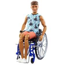 Mattel Barbie Ken Modell kerekesszékben, kék kockás felsőben -195 HJT59 barbie baba