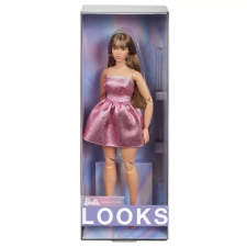 Mattel Barbie Looks: Pasztell kollekció - Barbie baba pink ruhában barbie baba