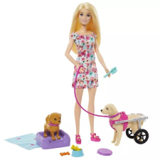 Mattel Barbie Szőke hajú Barbie baba kerekesszékes kutyussal (HTK37) (HTK37) barbie baba