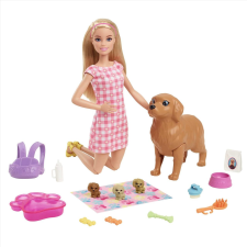 Mattel Barbie Újszülött kiskutyusok játékszett (2022) (HCK75) barbie baba