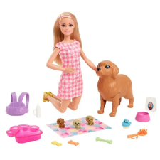 Mattel Barbie: Újszülött kölyökkutyusok játékszett barbie baba