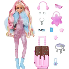 Mattel Barbie utazó baba téli kiegészítőkkel barbie baba