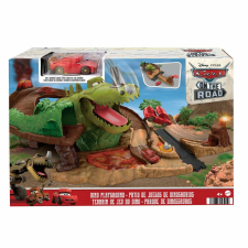 Mattel Cars Dino Play Set és Cave Lightning Mcqueen Car autópálya és játékautó