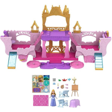 Mattel Disney HWX17 2in1, hercegnő kocsi és kastély, Aurora baba, 3 játékszint játékbaba felszerelés