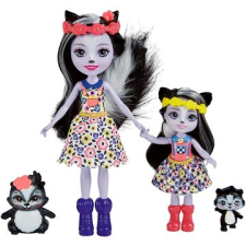 Mattel Enchantimals: testvérbabák állatkákkal - sage és sabella skunk játékfigura