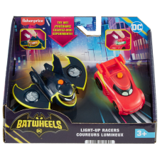 Mattel Fisher-Price: Batwheels világítós Redbird és Batwing 2 db-os kisautó szett 1/55 autópálya és játékautó