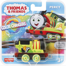 Mattel Fisher-Price: Thomas és barátai - Színváltós Percy mozdony - Mattel autópálya és játékautó
